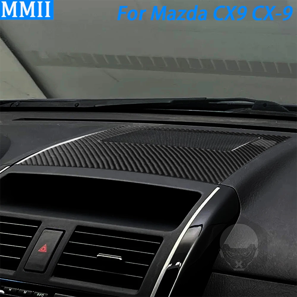 

For Mazda CX9 CX-9 2010-2015 Carbon Fiber Center Dashboard Speaker Panel Trim Cover Car Interior Decoration Accessories Sticker