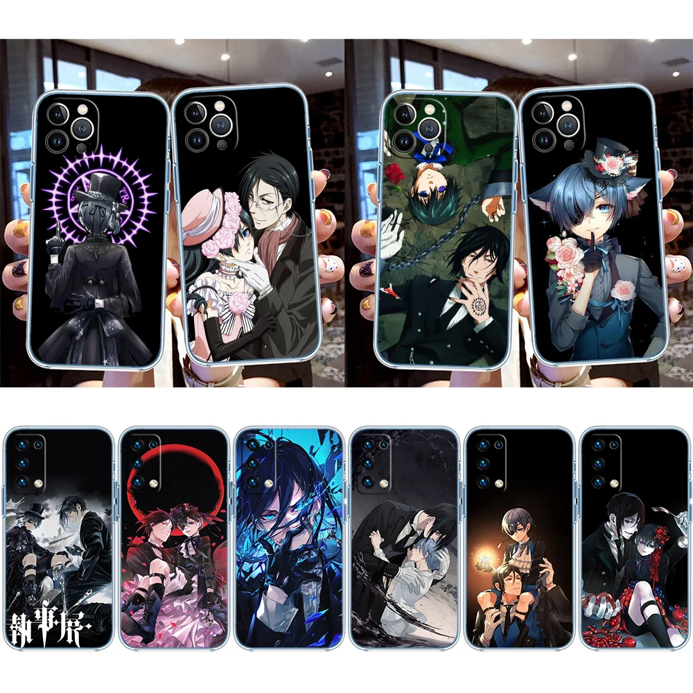 Black Butler Transparent Phone Case for Motorola G40 G04 G05 One Ace Action  Fusion Plus Hyper Macro Vision Zoom view 3