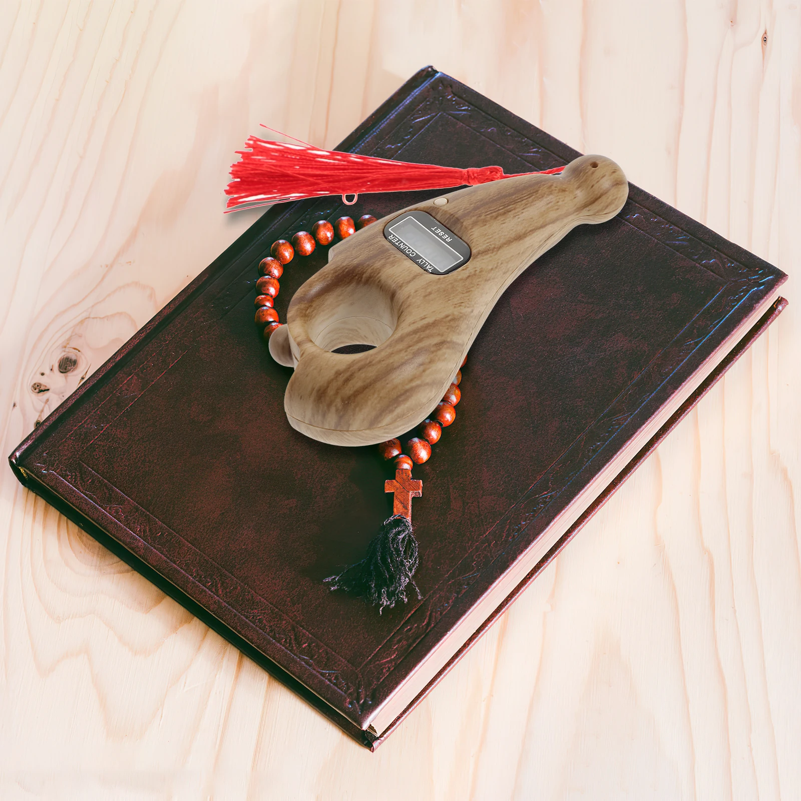 

Буддийский счетчик шариков Компактный легкий цифровой счетчик пения Электрический экран Ручной счетчик для медитации