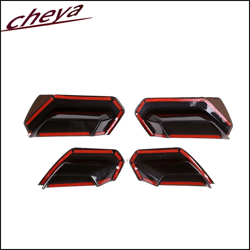 ABS Car Rear Tail Light Rear fog lamps Blackout Cover Trim Sticker For Chevrolet Corvette C7 2014-2019 Car Accessories