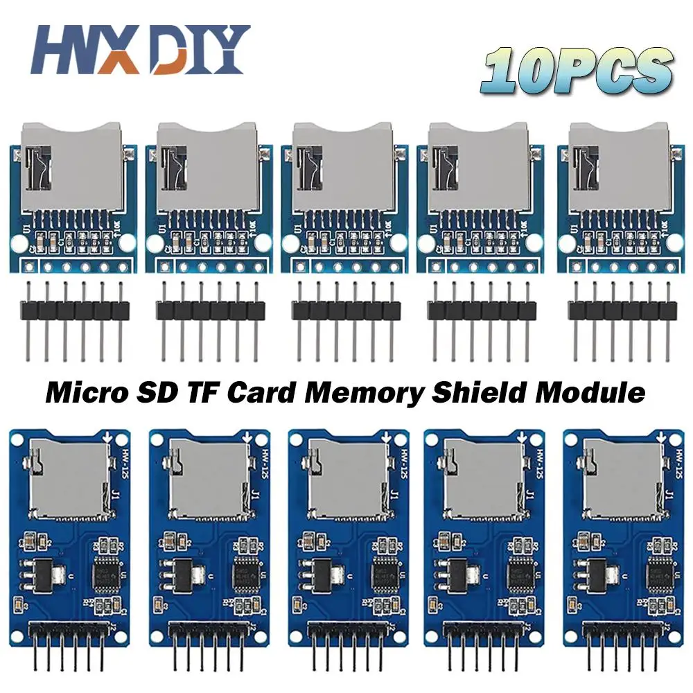 10pcs Micro SD Storage Expansion Board Micro SD TF Card Memory Shield Module SPI For Arduino