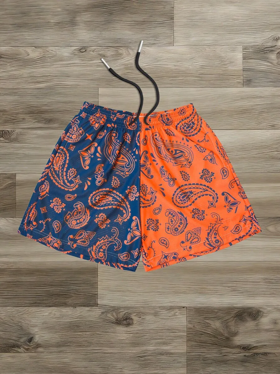 Mens Quick Drying Print Shorts Casual Daily Wear