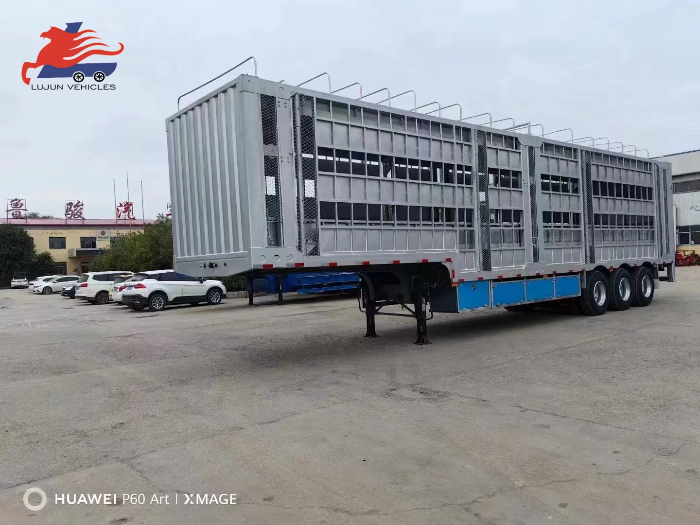 New type popular product livestock poultry transport truck trailer truck semi-trailer