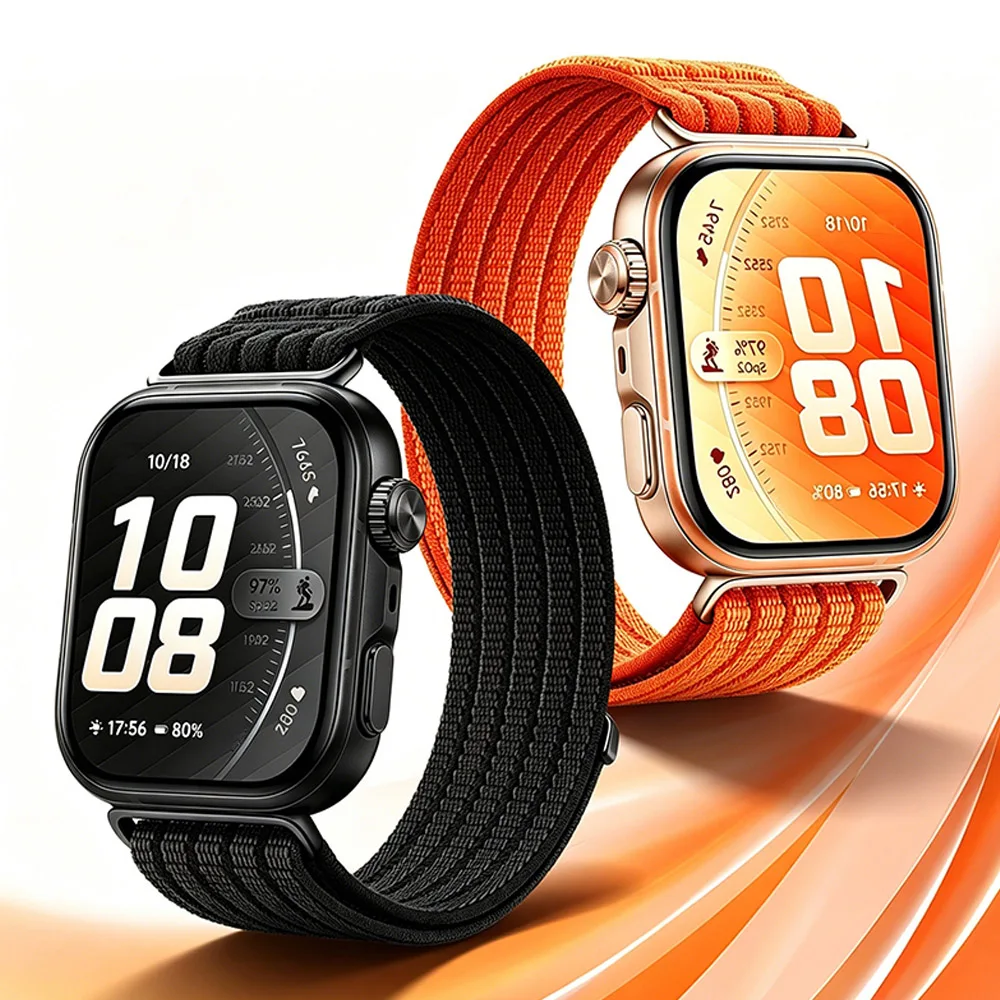 Adjustable Nylon Sport Watch Band Breathable Woven Loop Strap Compatible With Huawei Fit 3/4/4 Pro/5/5 Pro Watch Accessories