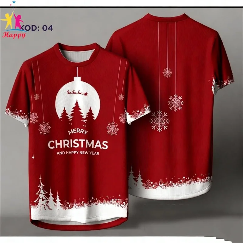 2026 Merry Christmas T-shirt Family Day Subliminal Microfiber Jersey New Year Viral Christmas Jersey Merry Christmas T Shirts