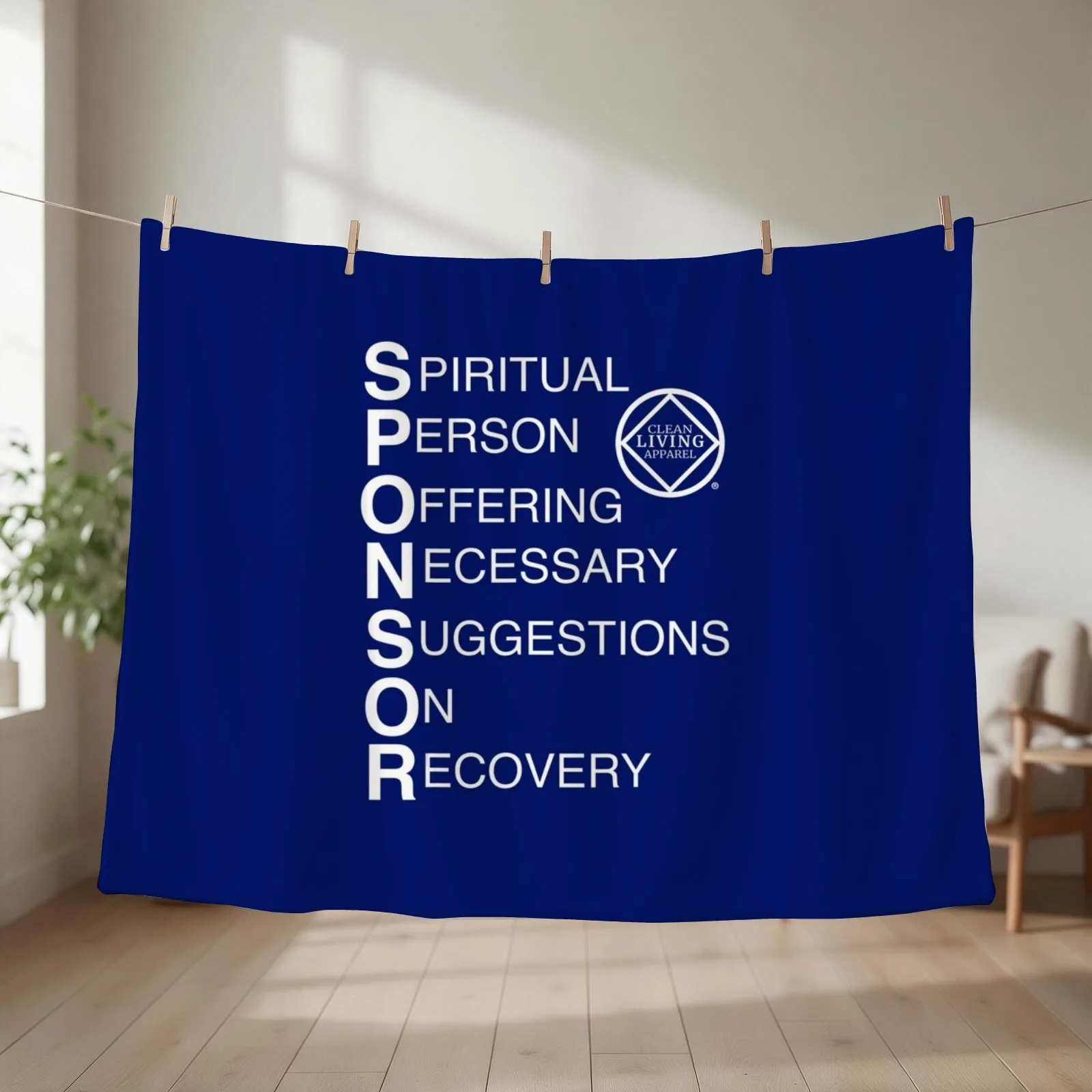 Cool Sponsor Narcotics Anonymous Na Aa Throw Blanket couch cozy soft plush fuzzy picnic outdoor blanket
