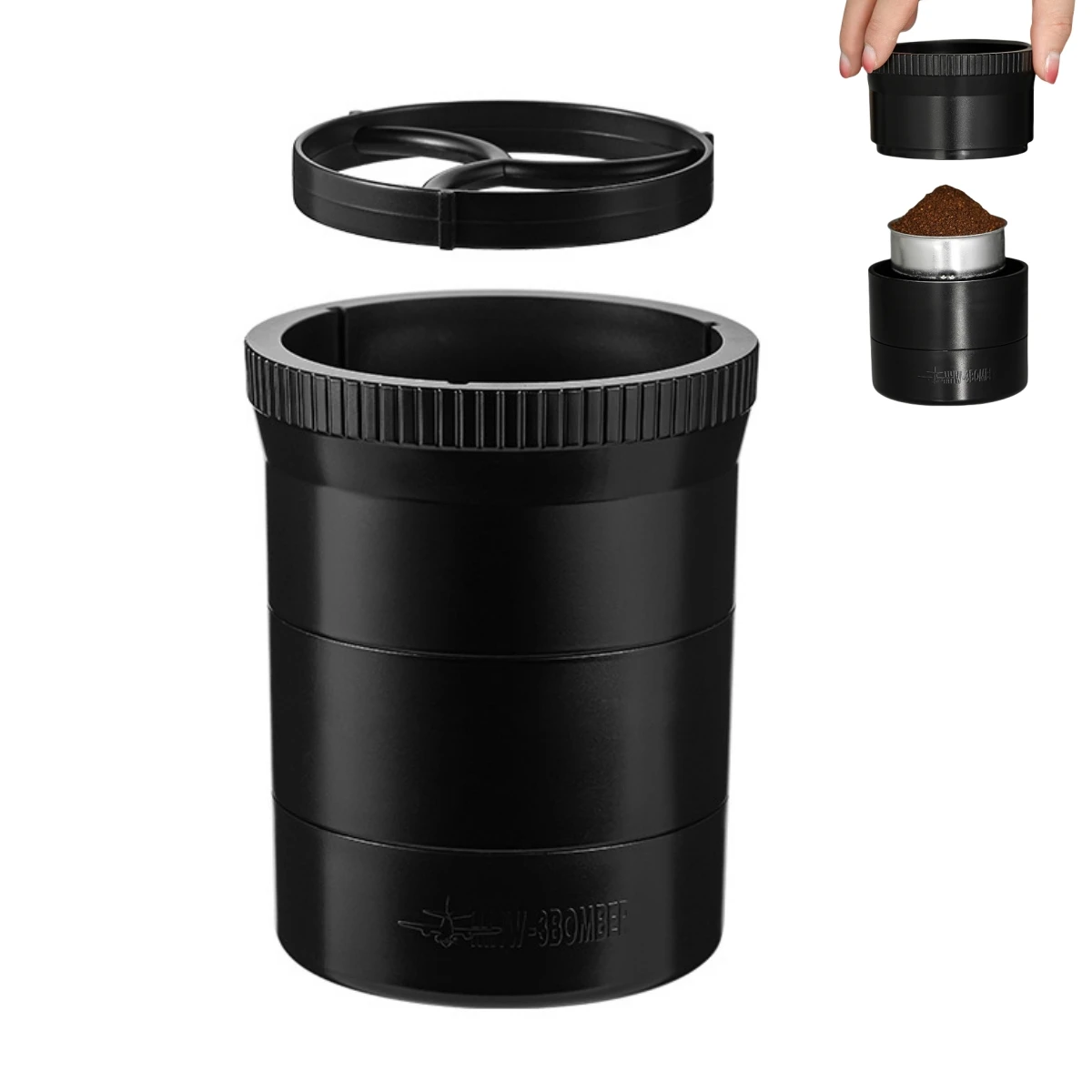 

Coffee Distribution Leveler for Moka Pot Featuring Adjustable Height and Compatibility with Funnels Under 68mm Diameter
