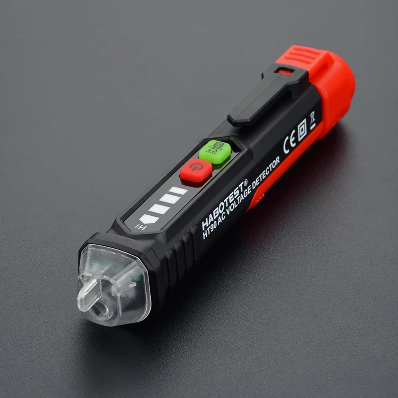 

HT90 Non-Contact Voltage Detector Electrical Tools Voltage Indicator Tester Pen Smart Wiring Breakpoint Finder AC 12-1000V Test