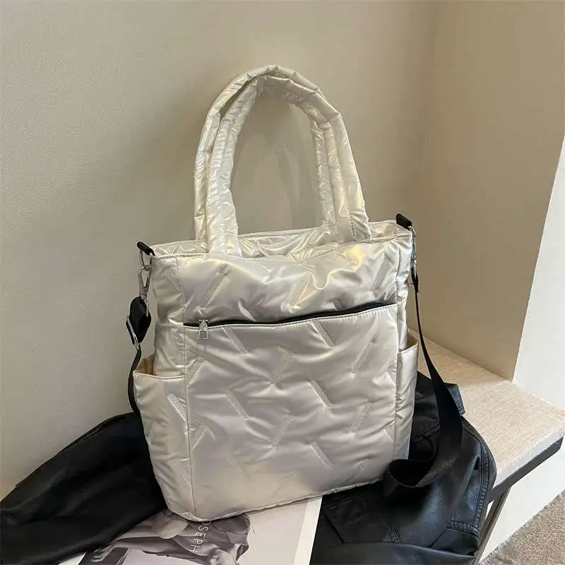 

Women's Large Capaci Commuter Tote Bag Casual Faionable oulder Bag Fall Winter New Sle Versatile Quali Leather