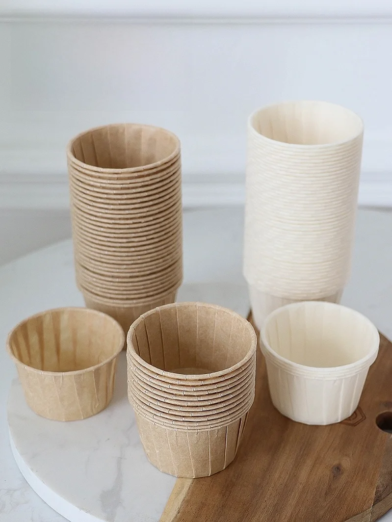 High Temperature Resistant Paper Cup for Baking Muffin Disposable Paaging Box One Time Use Kitchen Cooking Utensils