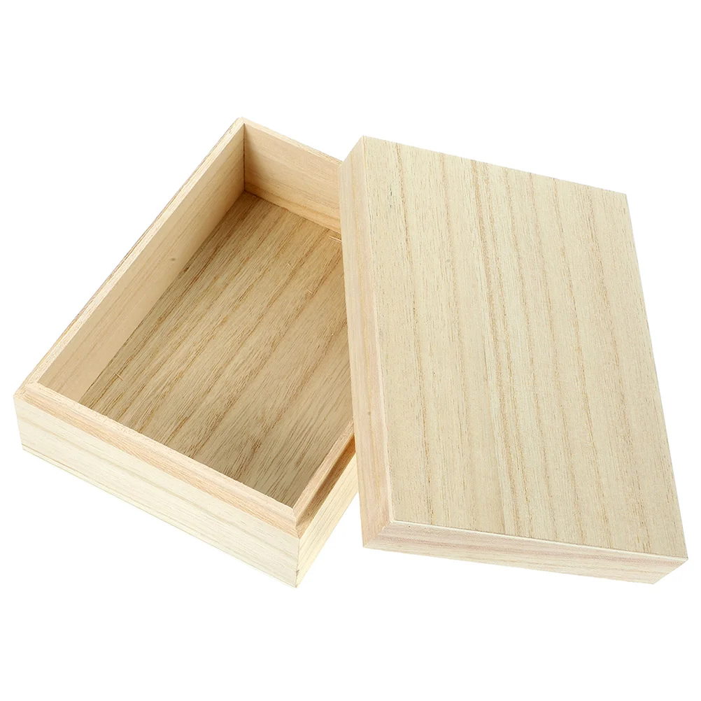 

Clothing Boxes for Gifts Wooden Recipe Card Specimen Desktop Storage Organizer Packaging Holder Vintage Menu Case