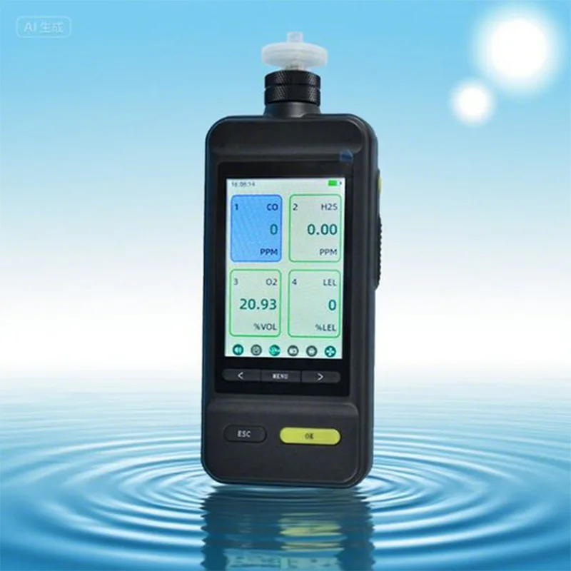 كاشف الغاز SKZ1050E Ex ia IIC T4 Ga مضخة ذات 10 سرعات 0-500 مل/دقيقة معدل التدفق المطبق على SiH4 سيلان