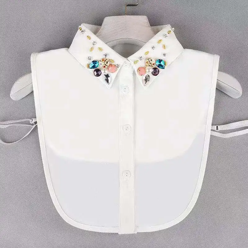 40 Styles New Fake Collar For Shirt Detachable Collars Solid Shirt Lapel Blouse Top Men Women White Girls Top Clothes