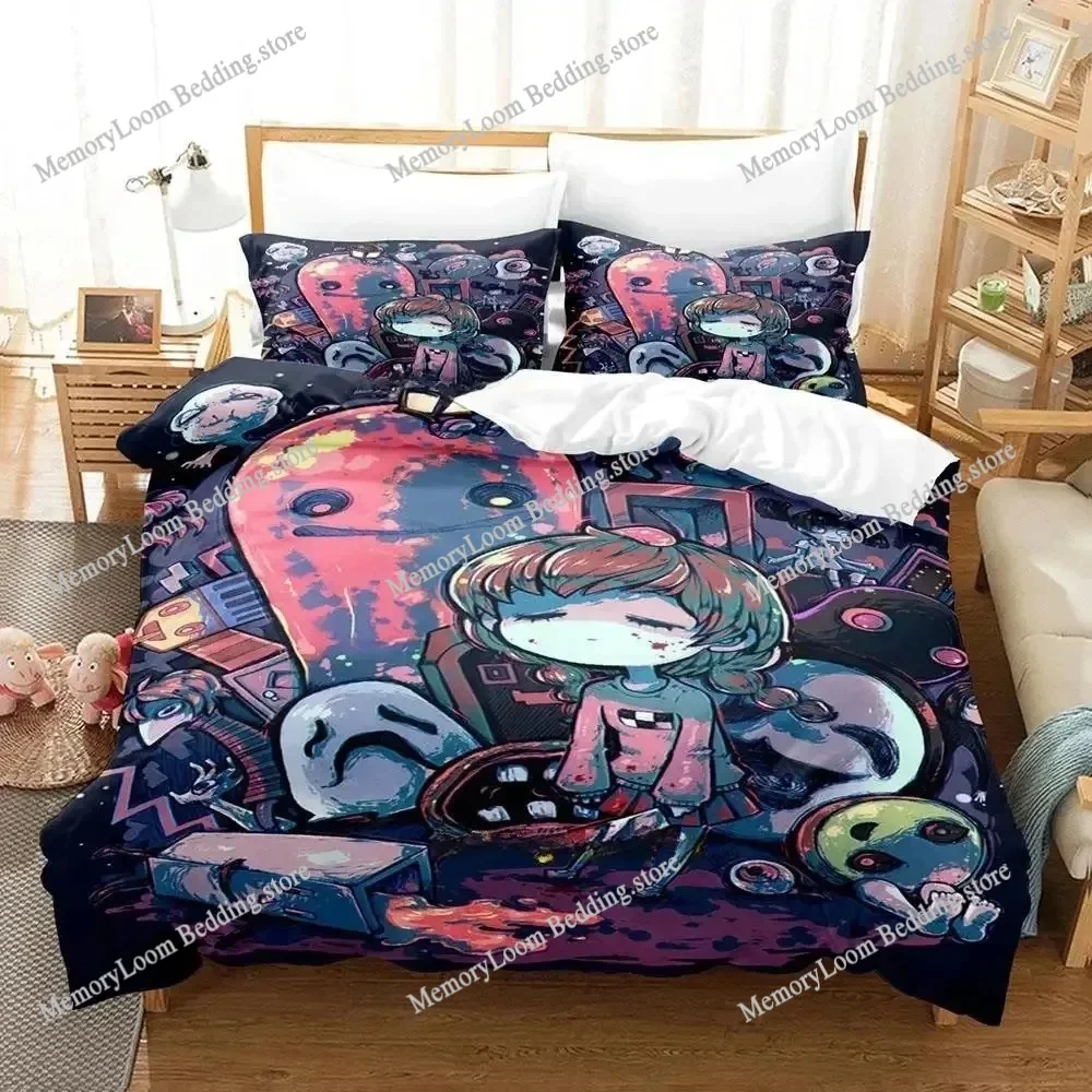 

3D Print Fashion Game Yume Nikki Bedding Set Boys Girls Twin Queen Full Size Duvet Cover Pillowcase Bed Adult Bedroom
