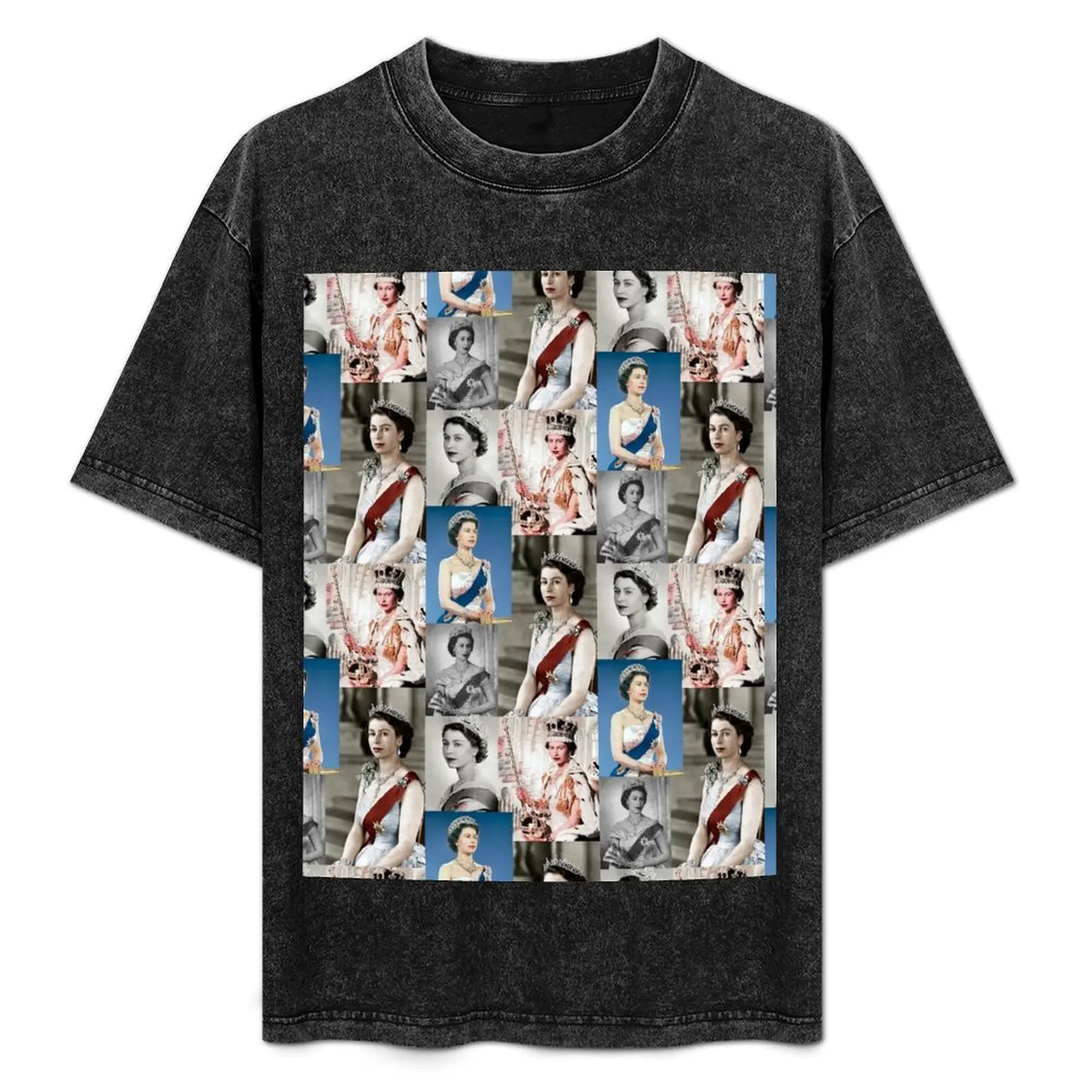 

Queen Elizabeth ii young T-Shirt rapper graphic tees blanks anime figures boys whites t shirts for men cotton