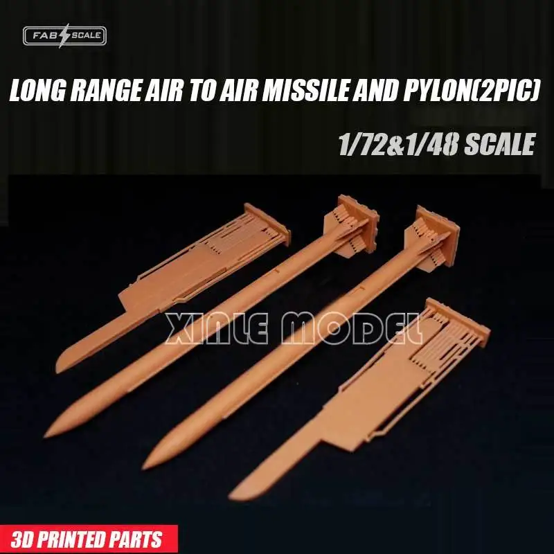 

Fabscale resin printing kit FA48034 long range air to air missile and pylon (2pic) 1/72 and 1/48 DIY accessories