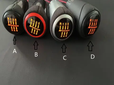 BMW E46 E81 E82 E87 E97 E90 E91 E92 E93 핸드볼 수동 변속기 용 LED 기어 노브