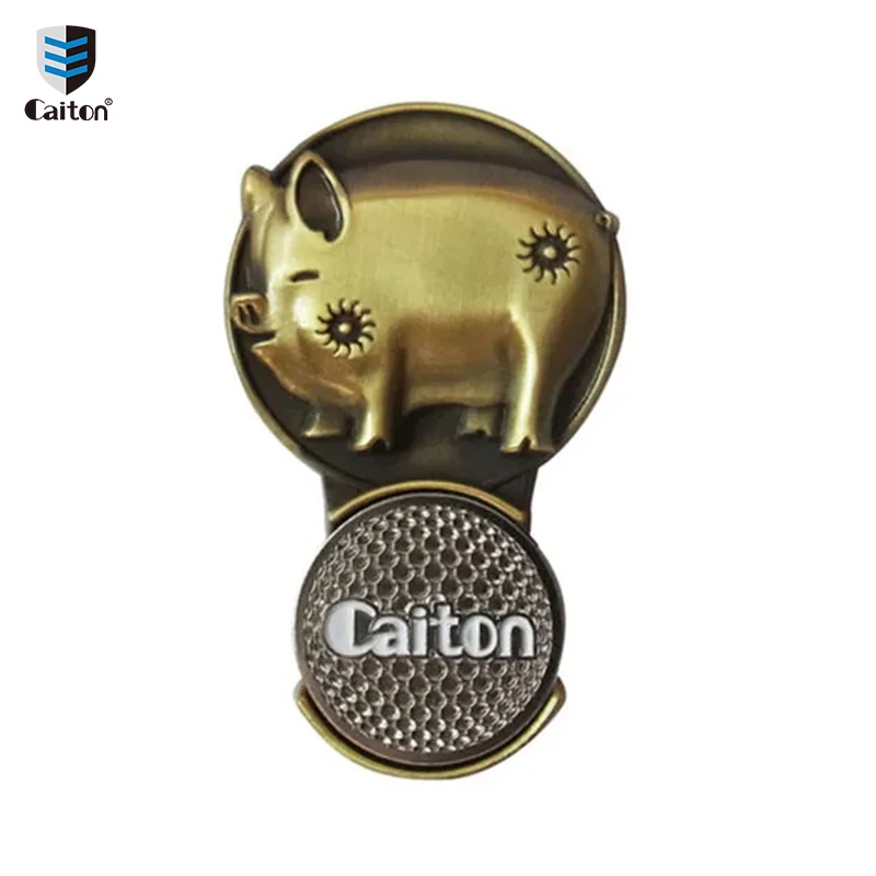 Caiton 1PCS Golf Twelve Zodiac Series Series Dragon Snake Pig, Rabbit, Chicken Dog Cock Accessories Marking Golf Ball