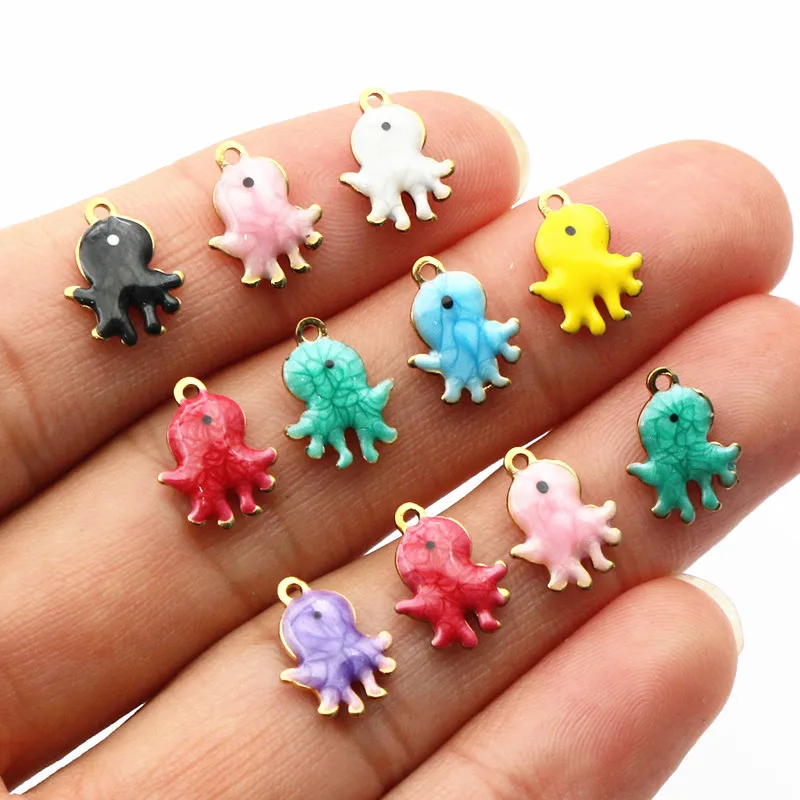 20pcs Charms Enamel Seahorse Starfish Evil Eyes Pendant Stainless Steel DIY Jewelry Accessories for Earrings Necklace Bracelet view 3