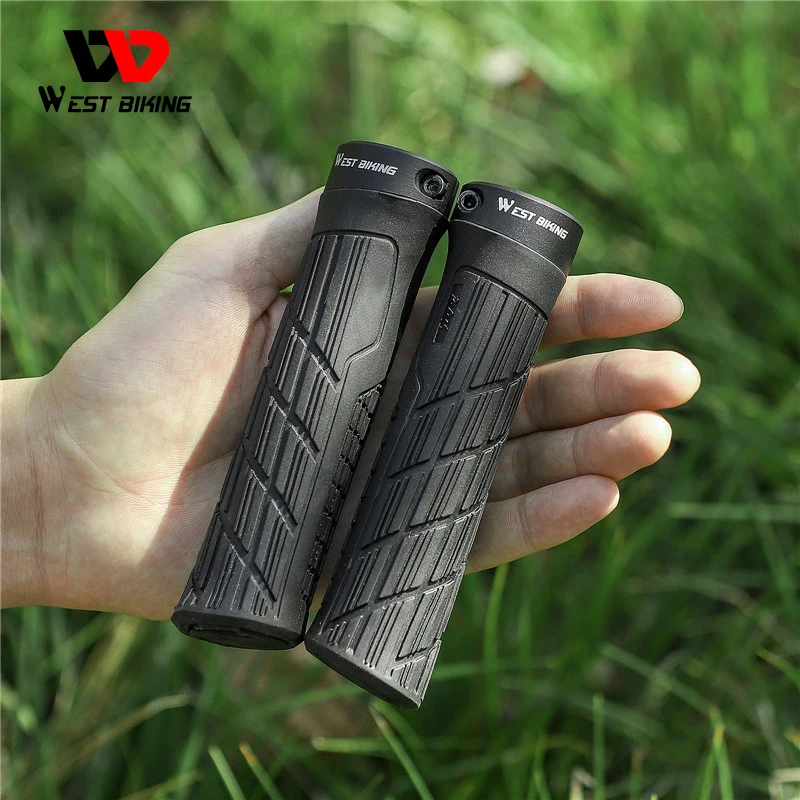 WEST BIKING Bicycle Handlebar Cover Soft Rubber MTB Road Bike Grips Shockproof Anti-Slip Colorful Grips Cycling Handlebar Grips