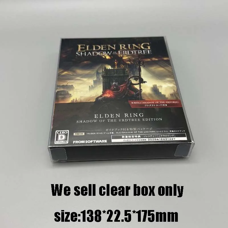 For PS5 Elden Ring Shadow of the Erdtree Limited Edition: Transparent Dustproof Collectible Case - Also Fits PS4 Cyberpunk 2077