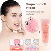 Mini juego de instrumentos de belleza de microcorriente portátil EMS contorno delicado levantamiento reafirmante piel Facial apretar herramienta para esculpir la piel