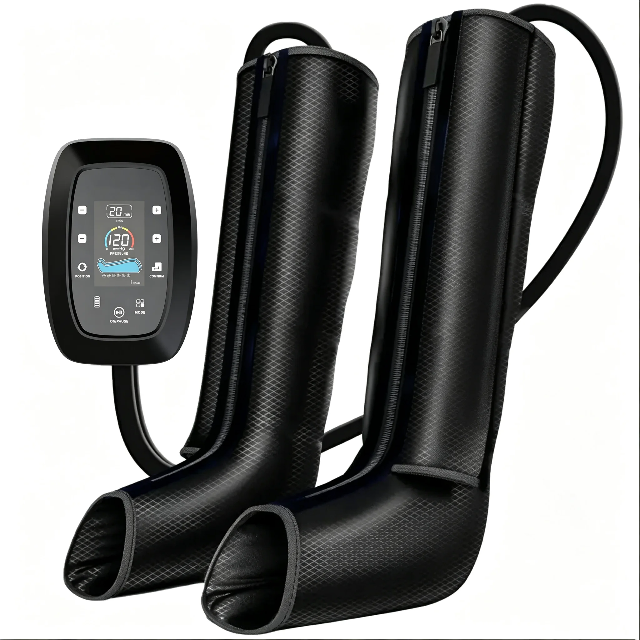 8-Cavity Air Compression Leg Massager, Full-Wrapped Massage Boots for Blood Circulation, Physiotherapy Recovery