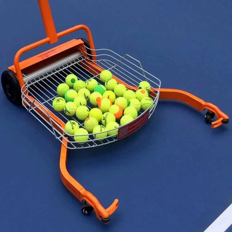 

Manual Automatic Ball Retriever Tennis Ball Retriever Automatic Ball Collection Basket Tennis Court Ball Retrieval Cart