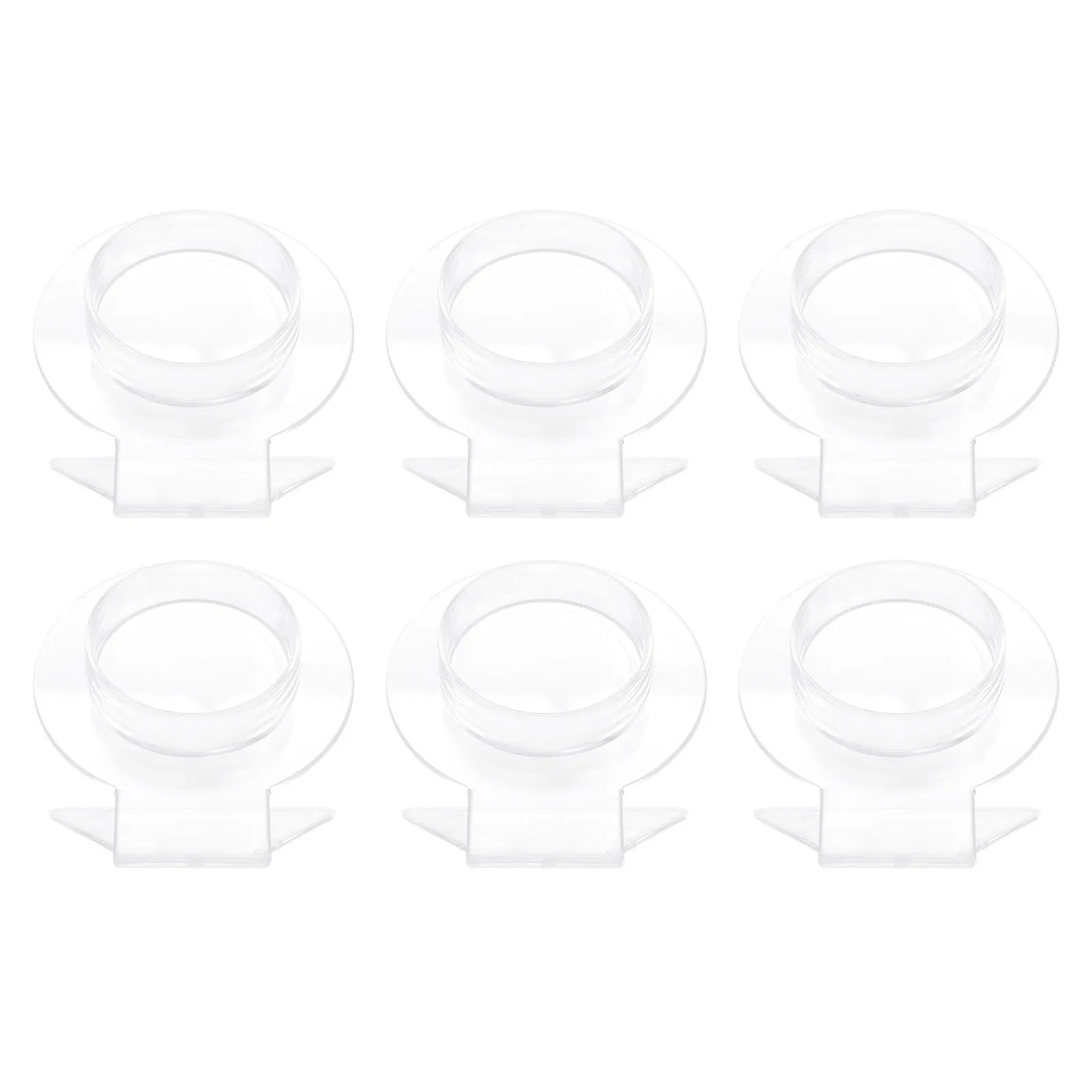 

6pcs Clear Acrylic Jewelry Display Rack Bracelet Stand Durable Accessories Organizer For Bedroom Store Decoration Chain Holder