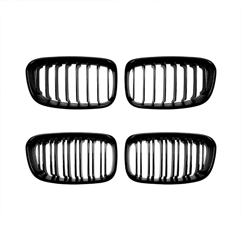 

Car Front Grill Replacement Car Front Bumper Racing Grille Front Kidney Dual Line Grilles for BMW 1 Series F20 F21 2011-2014
