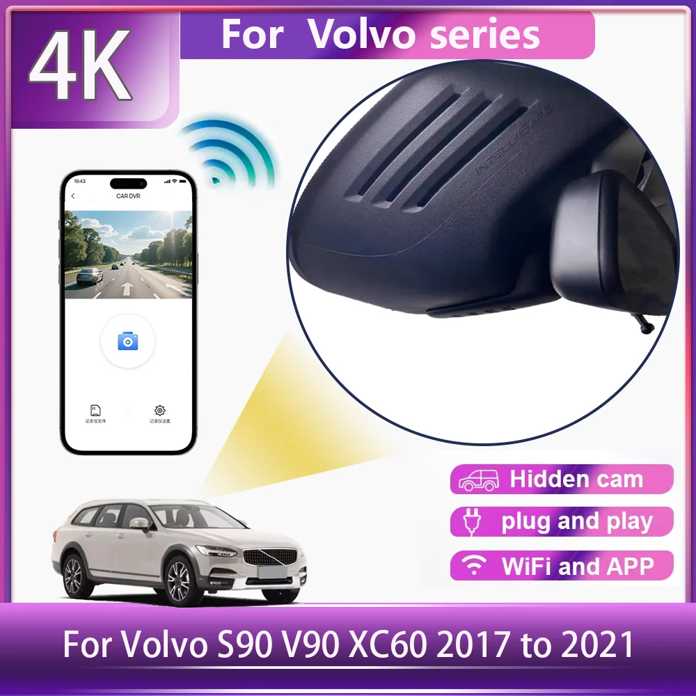 

Customized OEM plug and play For Volvo XC60 S90 V90 2017 tot 2021 Indoor rearview mirror rain sensor cover