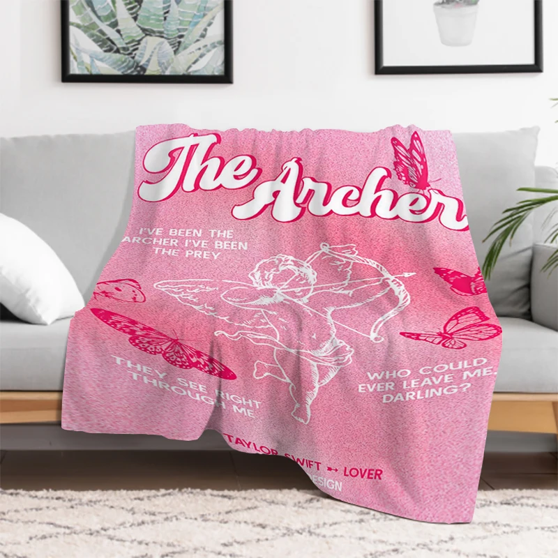 

Pink Girl's Blanket $ High Heels Sexy Lips Butterfly Bed Blankets & Throws Furry Winter Bedspread the Knee Sofa Warm Baby Fleece