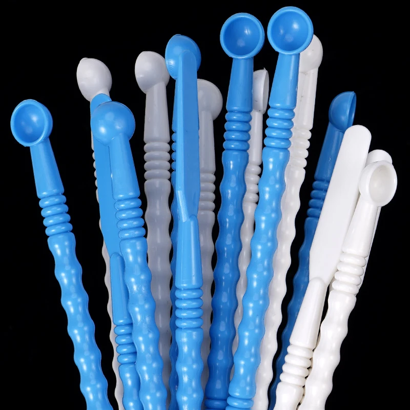 10pcs Dental Mixing SpatulaDisposable Double-Headed For Impression Material and Cement Application Solid Powder Mixing Tool