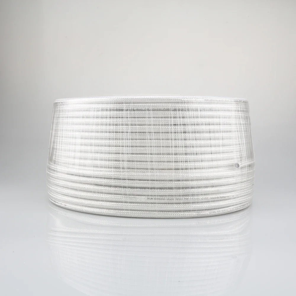 Audiocrast dg82ag 75ohm prata sólida pura 99.998% prata pura sólida coaxial cabo de áudio em massa para cabo digital diy