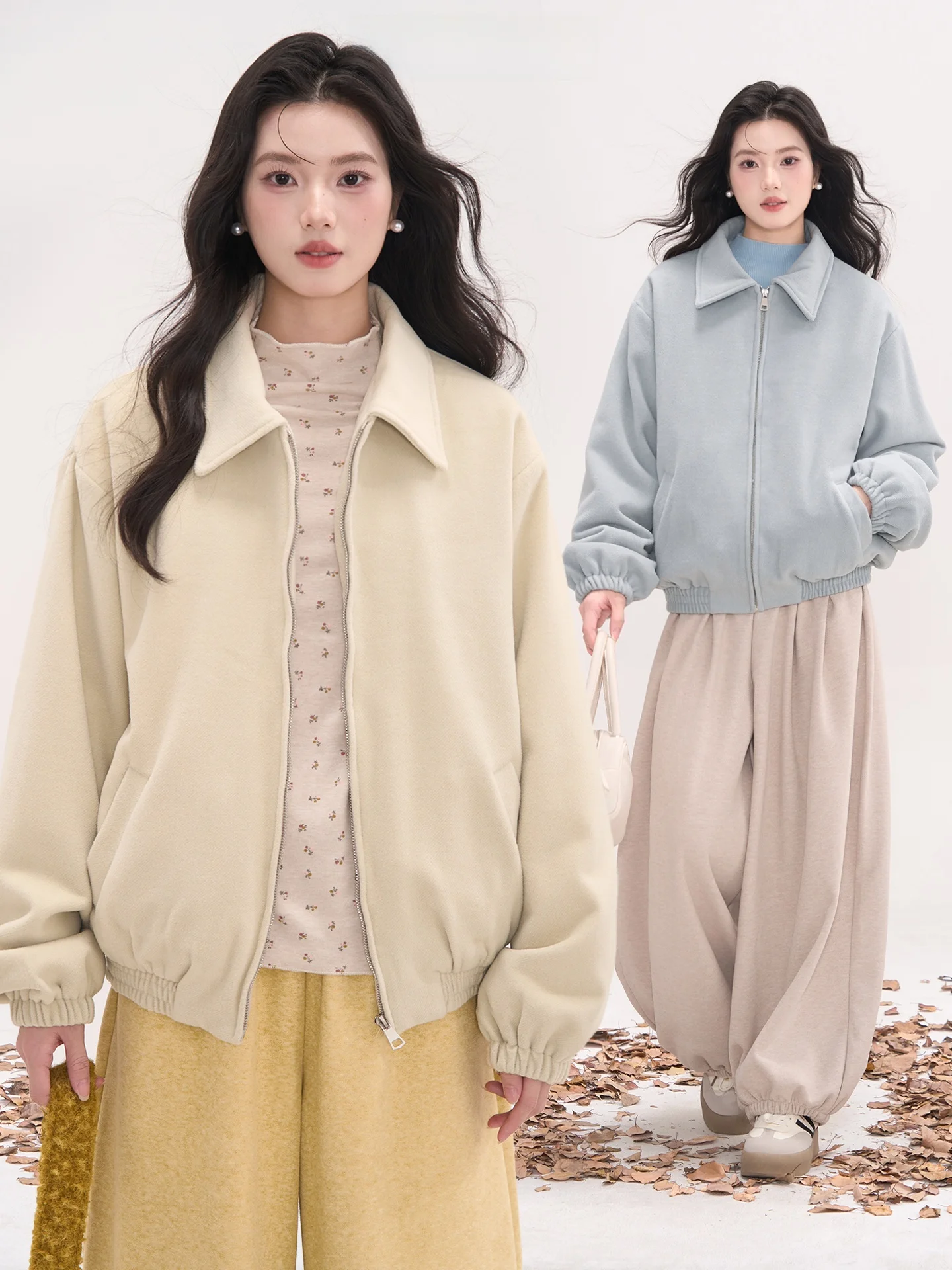 

Шерстяной жилет Thiened, однотонный, с воротником, зимнее пальто, хлопковый жилет, повседневный, на молнии, в стиле Heme Tea Language ten to Flower