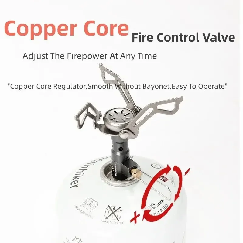 MOUNTAINHIKER Camping Tourist Burner Big Power Mini Gas Stove Cookware Folding Portable Outdoor Picnic Barbecue Survival Furnace