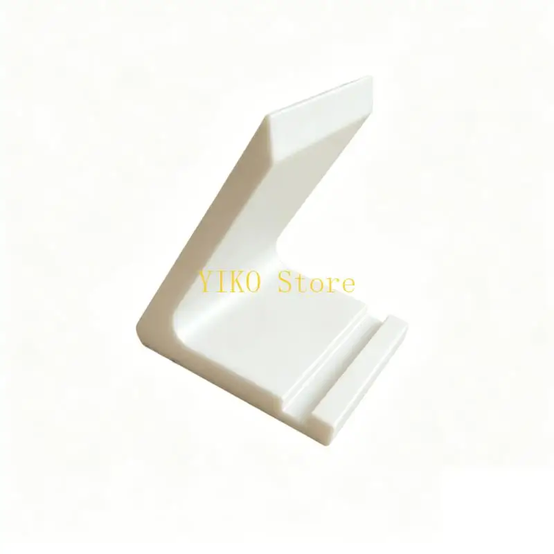K32C Desktop Display Stand for a Record Player with Slanted Support, Front Stops and Shelf Ready Desk Placement Decor