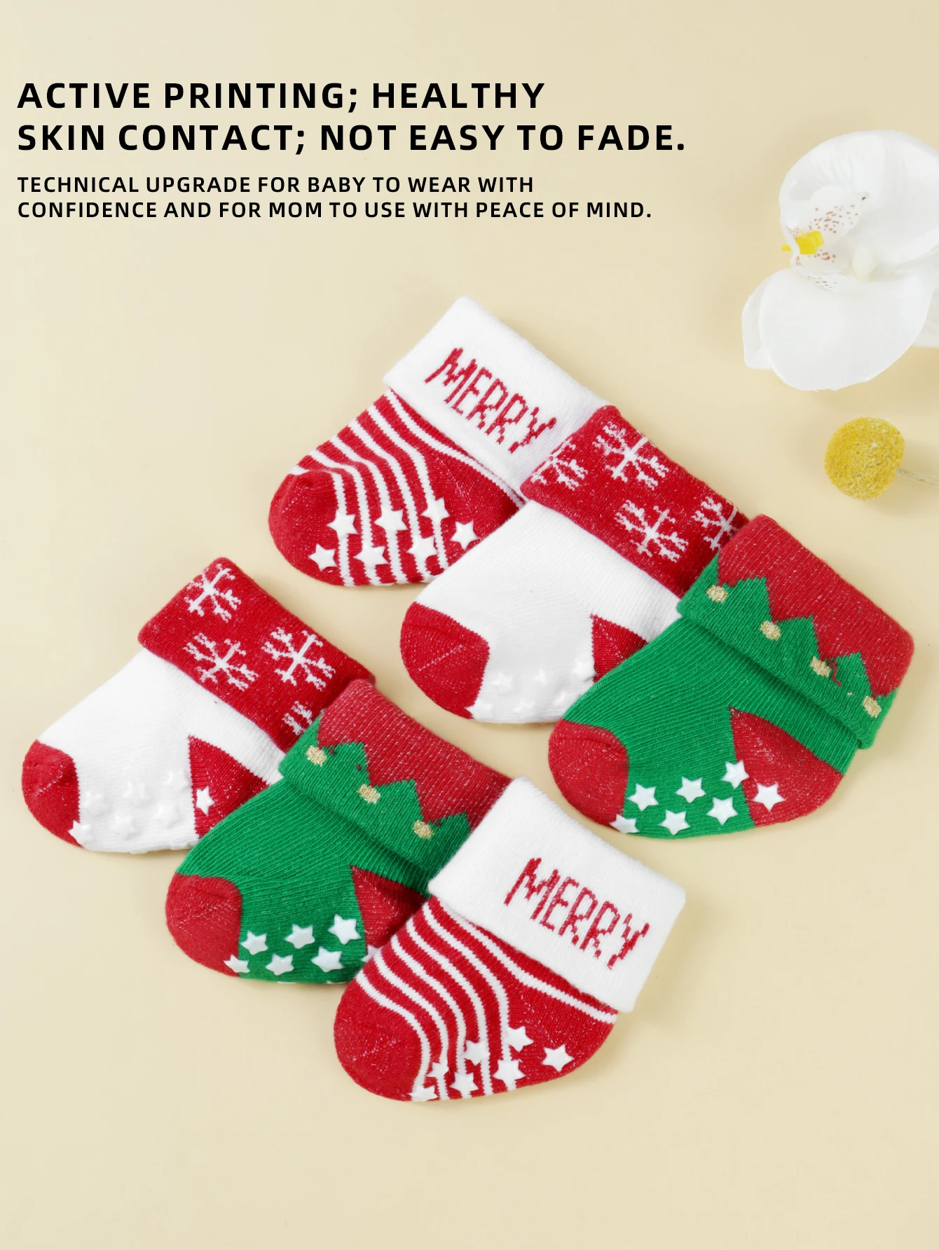 

Christmas Warm Toddler Socks for Boys Girls Polyester Fabric,Suitable for Winter Bedroom Wear, Holiday Parties & Daily Matching