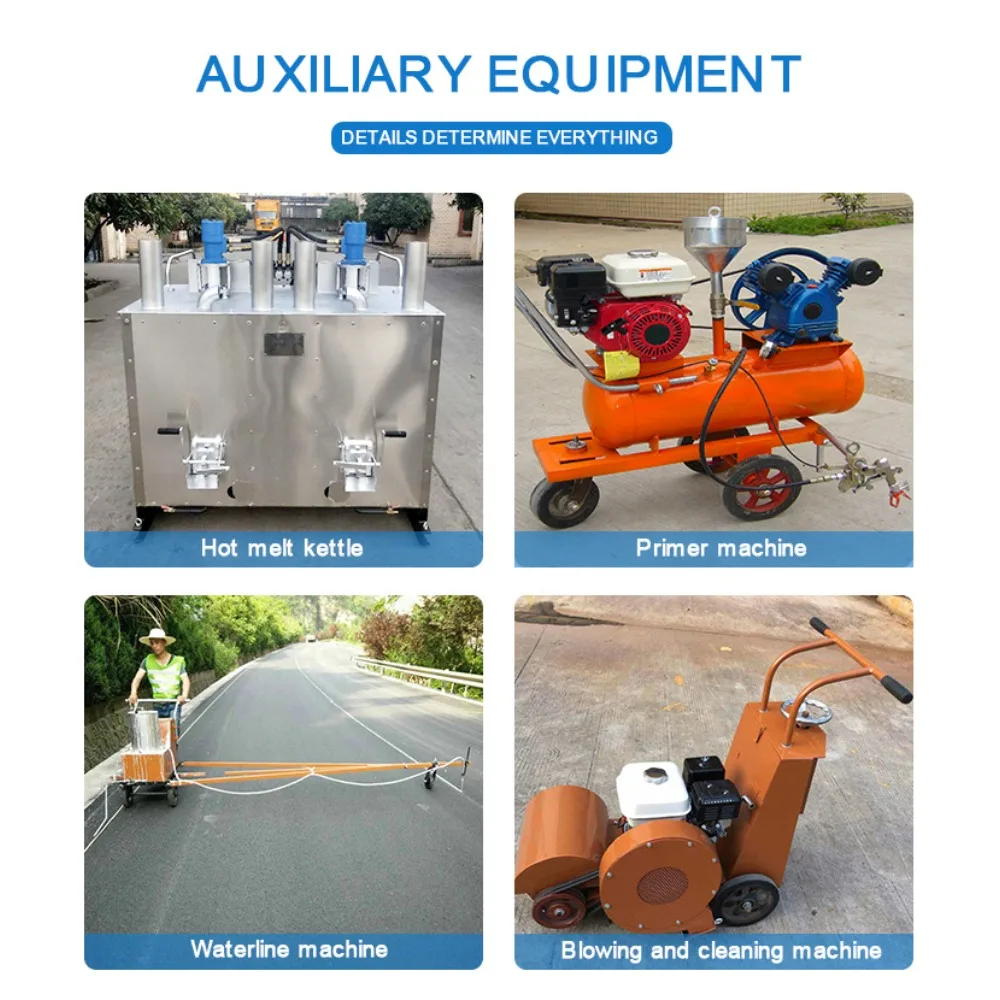 Thermoplastic Road Line Marking Machine Hand Push Portable Device Durable Construction for Road Safety Projects Trusted Supplier