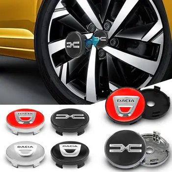 4ks 60mm logo Dacia auto kryty náboje kola samolepky pro Renault Austral Kadjar Megane Captur Arkana kryty ráfků autodoplňky 12 nejlepší prodej Krytka středu kola pro Renault - №1