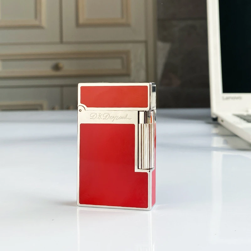 

New commemorative edition single and double flame luxury lighter Ping Sound natural paint cigarette smoking butane lighter 16079