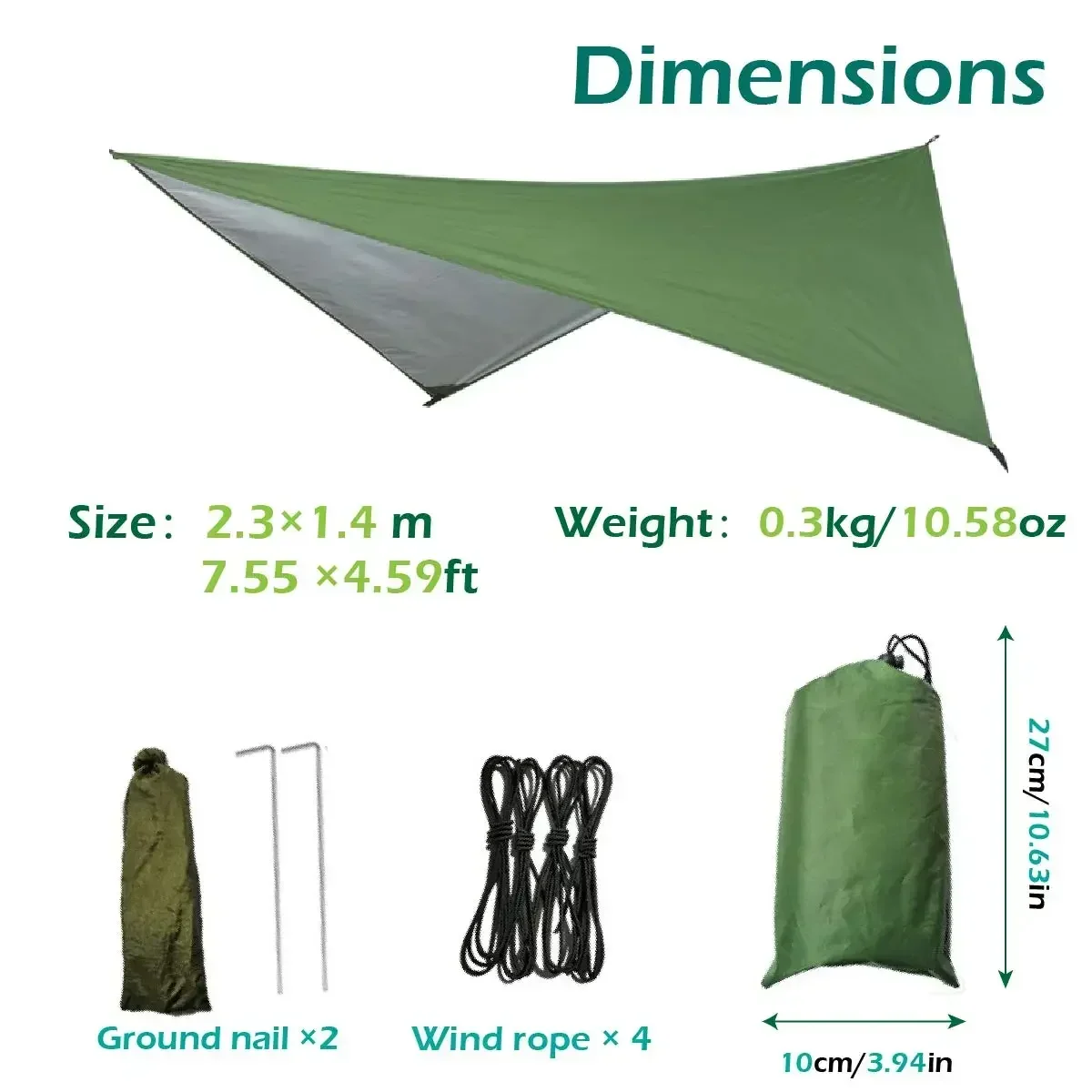 Camping Hammock with Mosquito Net&Rainfly Tent Tarp & Tree Straps,Portable Nylon Hammock Tent for Camping Hiking Backyard Travel