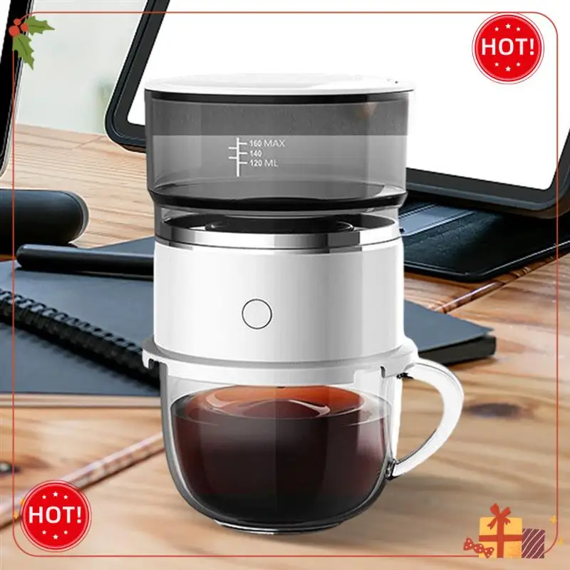 

ABLE-Portable Hand-Pressed Coffee Maker With Stainless Steel Filter Automatic Drip For Travel, Camping, Office