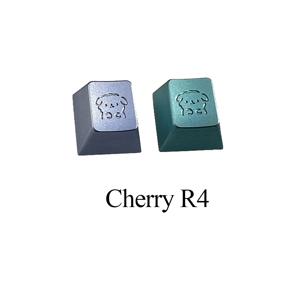 

ESC Keycaps Mechanical Keyboard Key Caps Cherry Profile R4 CNC Metal Keycap Cute Dog Customized Personalized Caps