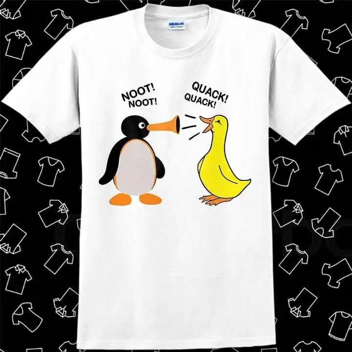 Pingu Noot Duck Honk Goose Quack T Shirt Meme Gamer Best Seller Top R964