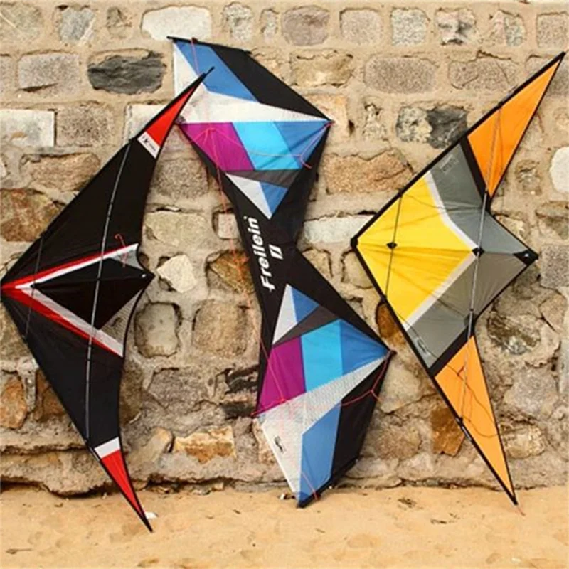 Freilein Kites โรงงาน Quad Line Stunt Kite Flying Walk In Sky เกมกลางแจ้งของเล่นกีฬา SPINNING TOP เชือก volantin Kite REEL