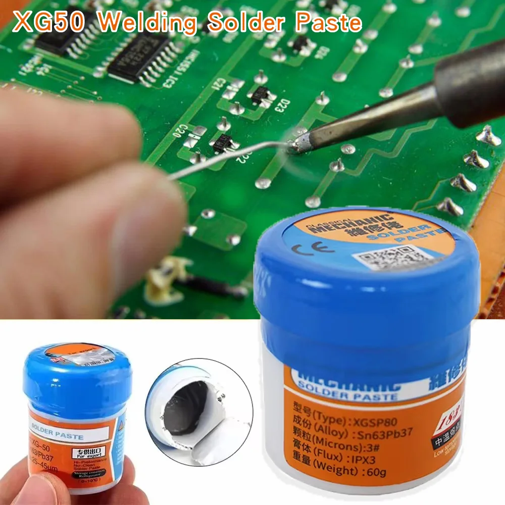 183°C Mechanic XG50 Solder Paste Flux 35g/60g no clean for Soldering PCB Electronic Circuit Board Phone Repair Tools