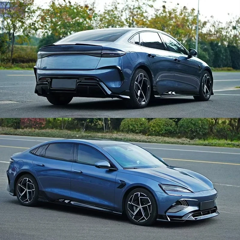For SEAL EV 22-25 modified Gloss black Front lip Rear lip Side skirt Tail Wing spoiler Surround Car AccessoriesBody Kit 3