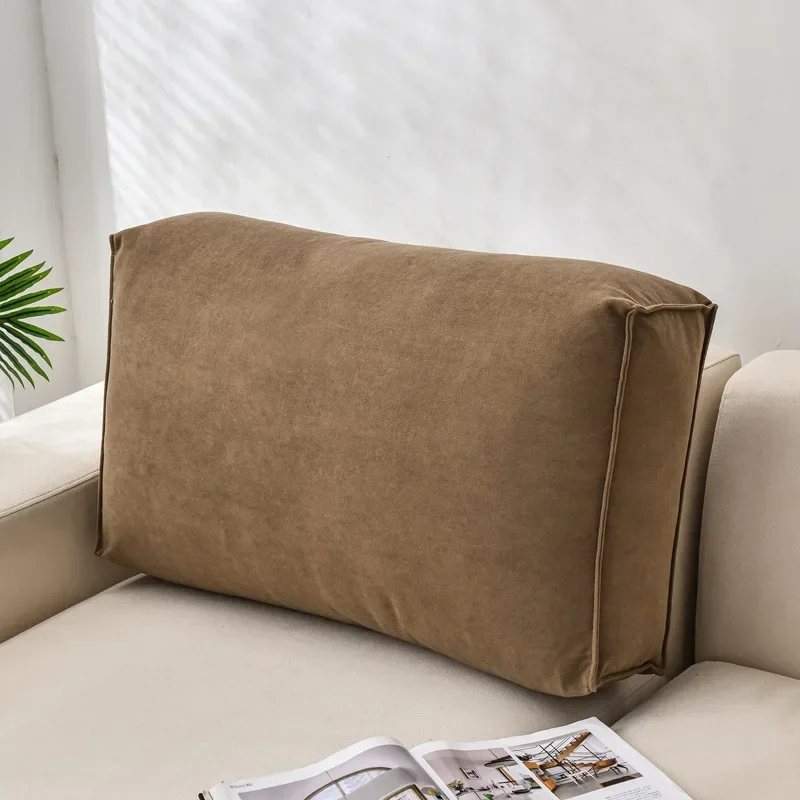 1PC Solid Color Cushion Winter Thick Sofa Cushion Home Office Decoration Long Seat Cushion High-Quality Tatami Mat 60x12x45cm