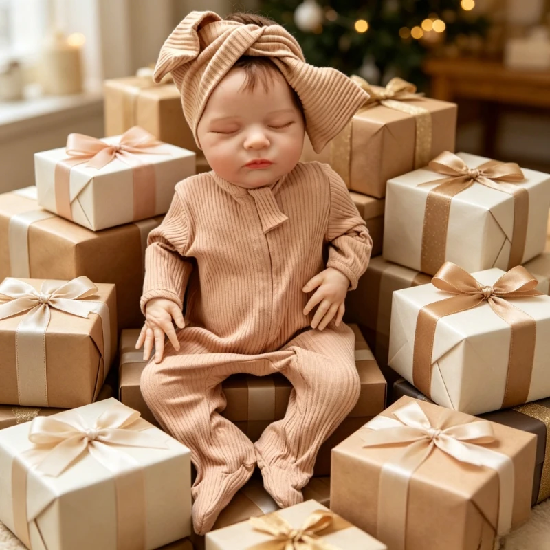 

48cm Hand Made High Quality Detailed Painting Laura Lifelike Real Soft Touch Small Doll Cute Cotton Baby